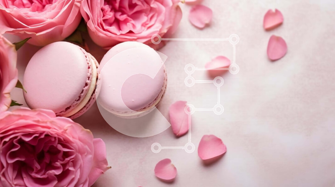 Intra Συλλεκτικό Ξύλινο Παζλ Plywood  4mm - Ροζ αμυγδαλωτά και τριαντάφυλλα σε λευκό φόντο Σε Ξύλινο Κουτί - Διαστάσεις: 10x10 cm – 25 κομμάτια