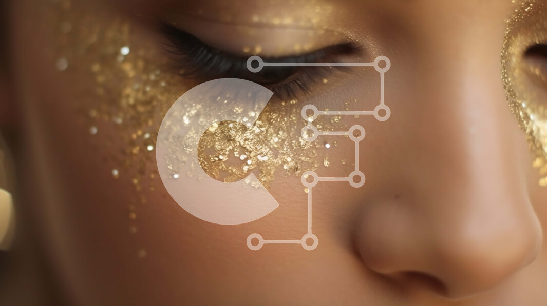 Intra Συλλεκτικό Ξύλινο Παζλ Plywood  4mm - Εκπληκτικό χρυσό γκλίτερ μακιγιάζ Σε Ξύλινο Κουτί - Διαστάσεις: 10x10 cm – 25 κομμάτια