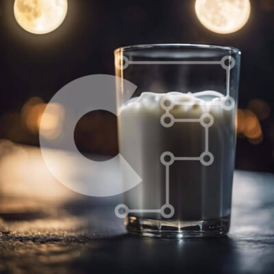 Intra Συλλεκτικό Ξύλινο Παζλ Plywood  4mm - Ποτήρι γάλα με σεληνόφως Σε Ξύλινο Κουτί - Διαστάσεις: 10x10 cm – 25 κομμάτια - Image 1