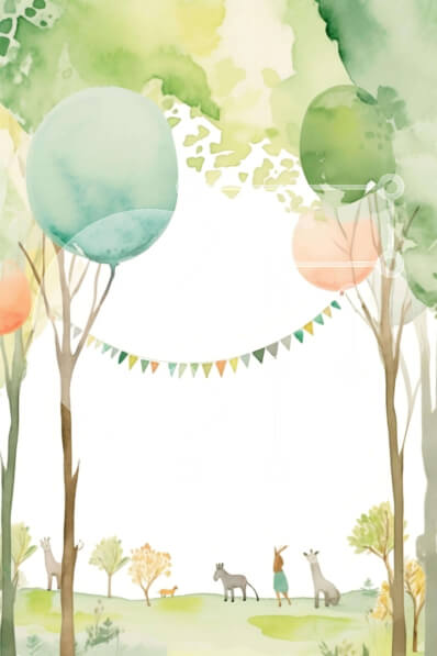 Intra Συλλεκτικό Ξύλινο Παζλ Plywood  4mm - Ειδυλλιακό Δάσος Σκηνή με Ζώα και Δέντρα Ακουαρέλα Σε Ξύλινο Κουτί - Διαστάσεις: 10x10 cm – 25 κομμάτια