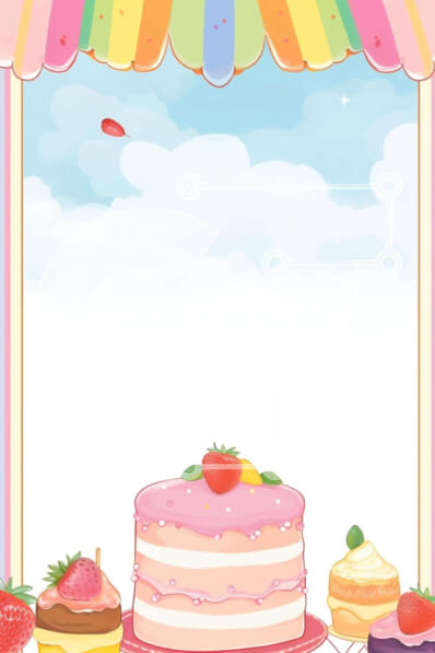 Intra Συλλεκτικό Ξύλινο Παζλ Plywood  4mm - Πολύχρωμο κέικ κινουμένων σχεδίων και εμφάνιση φρούτων Σε Ξύλινο Κουτί - Διαστάσεις: 10x10 cm – 25 κομμάτια