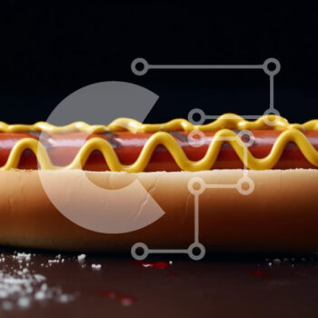 Intra Συλλεκτικό Ξύλινο Παζλ Plywood  4mm - Φρεσκοφτιαγμένο Hot Dog με μουστάρδα και κέτσαπ Σε Ξύλινο Κουτί - Διαστάσεις: 10x10 cm – 25 κομμάτια - Image 1