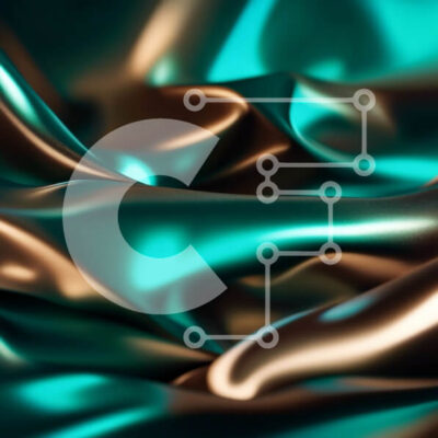 Intra Συλλεκτικό Ξύλινο Παζλ Plywood 4mm - Κοντινό πλάνο από μεταλλικό μπλε και χάλκινο ύφασμα με λείο, γυαλιστερό φινίρισμα Σε Ξύλινο Κουτί - Διαστάσεις: 10x10 cm – 25 κομμάτια - Image 1