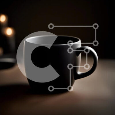 Intra Συλλεκτικό Ξύλινο Παζλ Plywood  4mm - Κομψή εικόνα μιας κούπας καφέ σε ένα ξύλινο τραπέζι με ένα αναμμένο κερί Σε Ξύλινο Κουτί - Διαστάσεις: 10x10 cm – 25 κομμάτια - Image 1