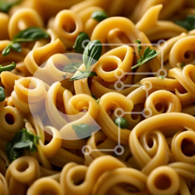 Intra Συλλεκτικό Ξύλινο Παζλ Plywood  4mm - Νόστιμο πιάτο μαγειρεμένα ζυμαρικά με φρέσκα πράσινα βότανα Σε Ξύλινο Κουτί - Διαστάσεις: 10x10 cm – 25 κομμάτια - Image 1