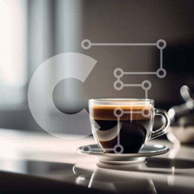 Intra Συλλεκτικό Ξύλινο Παζλ Plywood 4mm - Πρωινός καφές με θέα στον ορίζοντα της πόλης στο Sunrise Σε Ξύλινο Κουτί - Διαστάσεις: 10x10 cm – 25 κομμάτια - Image 1