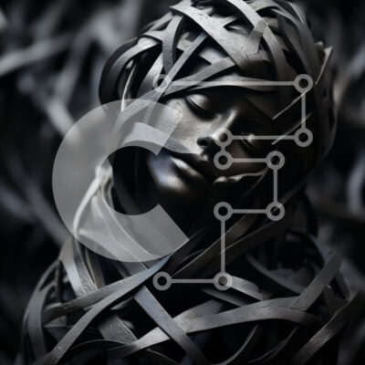 Intra Συλλεκτικό Ξύλινο Παζλ Plywood  4mm - Γυναίκα με κλειστά μάτια και μαλλιά δεμένα σε έναν κότσο Σε Ξύλινο Κουτί - Διαστάσεις: 10x10 cm – 25 κομμάτια - Image 1