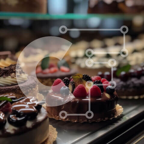 Intra Συλλεκτικό Ξύλινο Παζλ Plywood 4mm - Νόστιμα διάφορα επιδόρπια Ιδανικά για κάθε περίσταση Σε Ξύλινο Κουτί - Διαστάσεις: 10x10 cm – 25 κομμάτια - Image 1