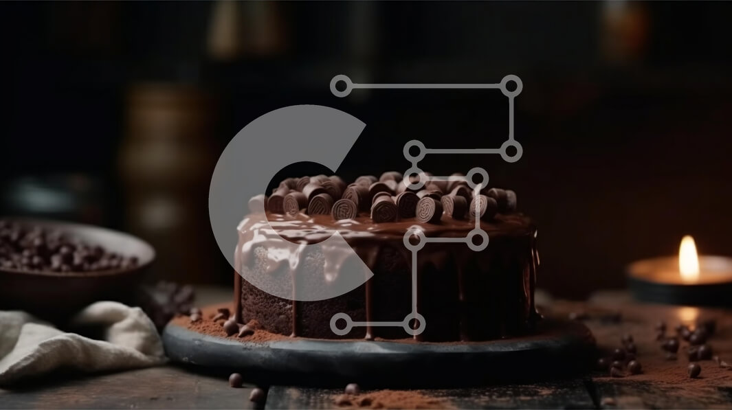 Intra Συλλεκτικό Ξύλινο Παζλ Plywood  4mm - Λαχταριστό κέικ σοκολάτας με σοκολάτα και αναμμένο κερί Σε Ξύλινο Κουτί - Διαστάσεις: 10x10 cm – 25 κομμάτια