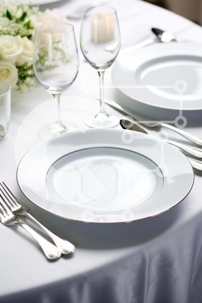 Intra Συλλεκτικό Ξύλινο Παζλ Plywood  4mm - Κομψό τραπεζάκι με ασημικά και λουλούδια Σε Ξύλινο Κουτί - Διαστάσεις: 10x10 cm – 25 κομμάτια