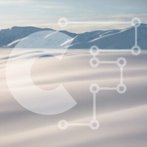 Intra Συλλεκτικό Ξύλινο Παζλ Plywood  4mm - Χιονισμένο τοπίο με σκιέρ και βουνά Σε Ξύλινο Κουτί - Διαστάσεις: 10x10 cm – 25 κομμάτια