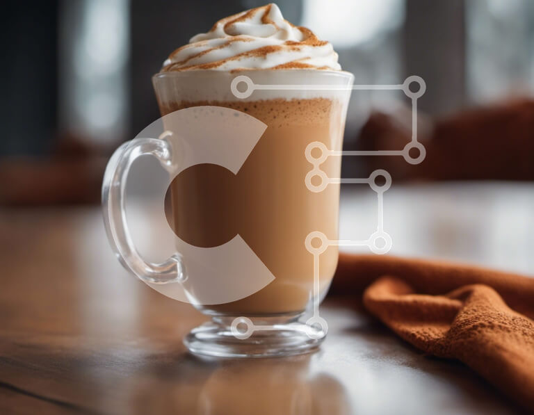 Intra Συλλεκτικό Ξύλινο Παζλ Plywood  4mm - Φλιτζάνι καφέ με σαντιγί σε ξύλινο τραπέζι Σε Ξύλινο Κουτί - Διαστάσεις: 10x10 cm – 25 κομμάτια