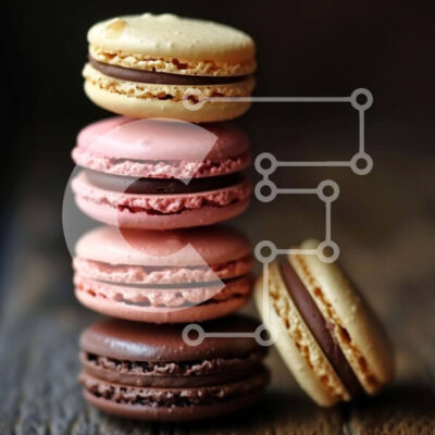 Intra Συλλεκτικό Ξύλινο Παζλ Plywood  4mm - Πολύχρωμη στοίβα αμυγδαλωτών Σε Ξύλινο Κουτί - Διαστάσεις: 10x10 cm – 25 κομμάτια - Image 1