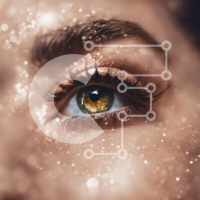 Intra Συλλεκτικό Ξύλινο Παζλ Plywood  4mm - Εκπληκτική κινηματογράφηση σε πρώτο πλάνο του γυναικείου ματιού με την πράσινη ίριδα Σε Ξύλινο Κουτί - Διαστάσεις: 10x10 cm – 25 κομμάτια - Image 1