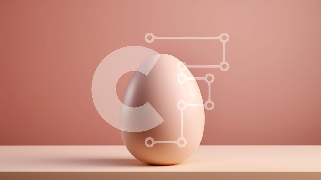 Intra Συλλεκτικό Ξύλινο Παζλ Plywood  4mm - Λευκό αυγό στο ράφι σε ροζ φόντο Σε Ξύλινο Κουτί - Διαστάσεις: 10x10 cm – 25 κομμάτια