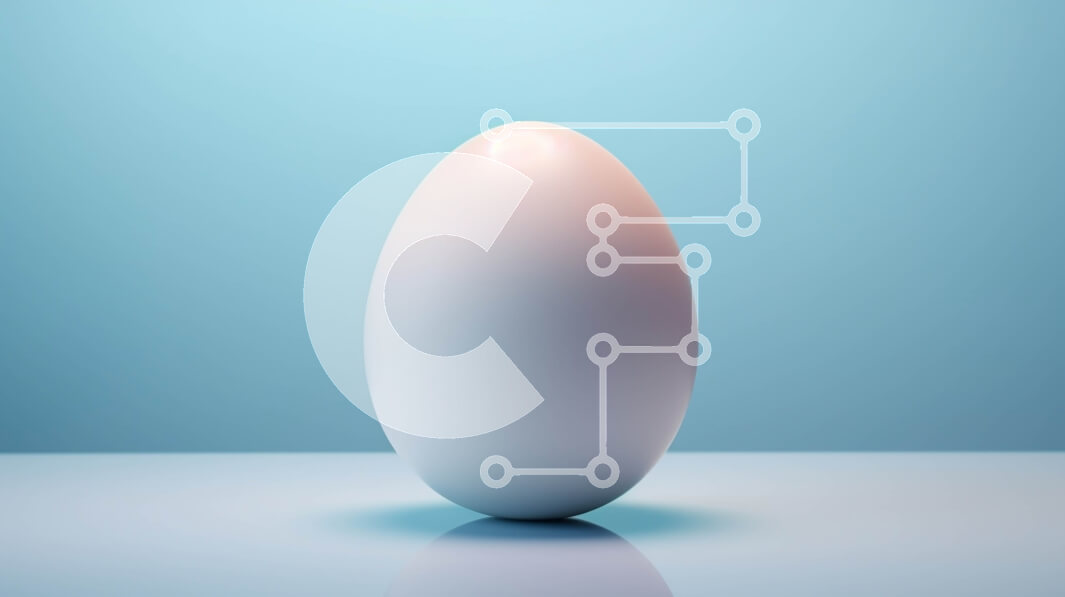 Intra Συλλεκτικό Ξύλινο Παζλ Plywood  4mm - Λευκό αυγό σε μπλε επιφάνεια Σε Ξύλινο Κουτί - Διαστάσεις: 10x10 cm – 25 κομμάτια