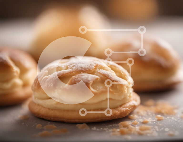 Intra Συλλεκτικό Ξύλινο Παζλ Plywood  4mm - Λαχταριστά γλυκά με ζάχαρη άχνη Σε Ξύλινο Κουτί - Διαστάσεις: 10x10 cm – 25 κομμάτια