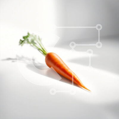 Intra Συλλεκτικό Ξύλινο Παζλ Plywood  4mm - Εύγευστη και θρεπτική εικόνα καρότου Σε Ξύλινο Κουτί - Διαστάσεις: 10x10 cm – 25 κομμάτια - Image 1