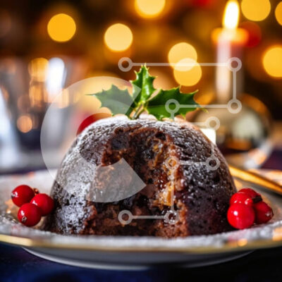 Intra Συλλεκτικό Ξύλινο Παζλ Plywood  4mm - Αφεθείτε σε μια παρακμιακή πουτίγκα σοκολάτας με σαντιγί και πουρνάρι Σε Ξύλινο Κουτί - Διαστάσεις: 10x10 cm – 25 κομμάτια - Image 1