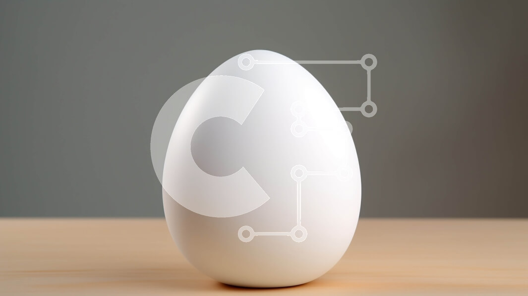 Intra Συλλεκτικό Ξύλινο Παζλ Plywood  4mm - Λευκό αυγό σε ξύλινη επιφάνεια Σε Ξύλινο Κουτί - Διαστάσεις: 10x10 cm – 25 κομμάτια