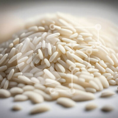 Intra Συλλεκτικό Ξύλινο Παζλ Plywood  4mm - Νόστιμη εικόνα του λευκού ρυζιού σε ένα πιάτο Σε Ξύλινο Κουτί - Διαστάσεις: 10x10 cm – 25 κομμάτια - Image 1