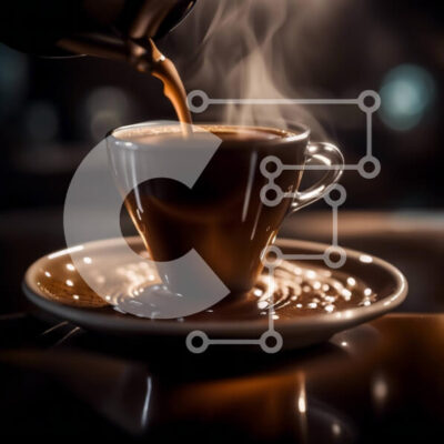 Intra Συλλεκτικό Ξύλινο Παζλ Plywood  4mm - Cozy Coffee Moment: Μια κοντινή λήψη ζεστού καφέ στον ατμό σε ένα δωμάτιο με χαμηλό φωτισμό Σε Ξύλινο Κουτί - Διαστάσεις: 10x10 cm – 25 κομμάτια - Image 1