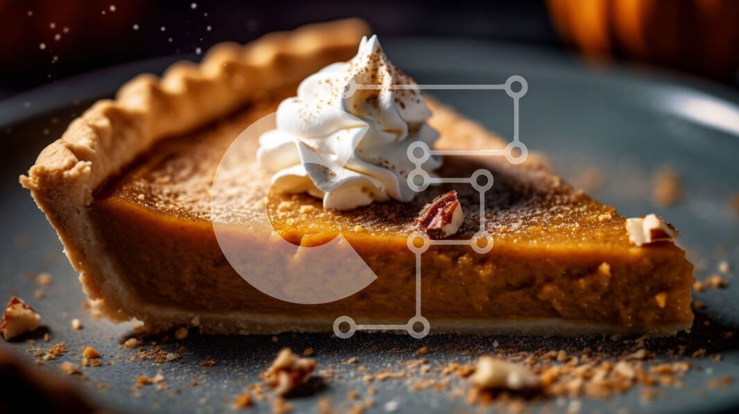 Intra Συλλεκτικό Ξύλινο Παζλ Plywood  4mm - Νόστιμη κολοκυθόπιτα με σαντιγί και κουκουνάρι από πάνω Σε Ξύλινο Κουτί - Διαστάσεις: 10x10 cm – 25 κομμάτια