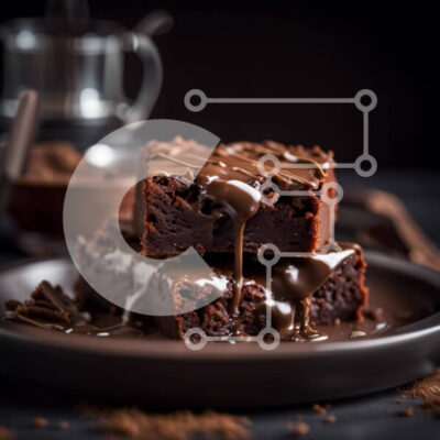 Intra Συλλεκτικό Ξύλινο Παζλ Plywood  4mm - Λαχταριστά μπράουνις σοκολάτας Σε Ξύλινο Κουτί - Διαστάσεις: 10x10 cm – 25 κομμάτια - Image 1