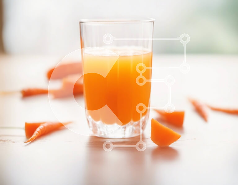 Intra Συλλεκτικό Ξύλινο Παζλ Plywood  4mm - Ποτήρι χυμό πορτοκαλιού με καρότα στο τραπέζι Σε Ξύλινο Κουτί - Διαστάσεις: 10x10 cm – 25 κομμάτια