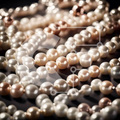 Intra Συλλεκτικό Ξύλινο Παζλ Plywood  4mm - Εκπληκτική κοντινή λήψη με μαργαριτάρια σε μαύρο φόντο Σε Ξύλινο Κουτί - Διαστάσεις: 10x10 cm – 25 κομμάτια - Image 1