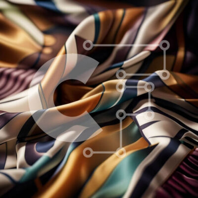 Intra Συλλεκτικό Ξύλινο Παζλ Plywood  4mm - Εκλεπτυσμένο και κομψό ύφασμα με γεωμετρικά σχέδια Σε Ξύλινο Κουτί - Διαστάσεις: 10x10 cm – 25 κομμάτια - Image 1