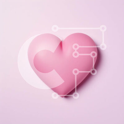 Intra Συλλεκτικό Ξύλινο Παζλ Plywood  4mm - Ροζ αντικείμενο σε σχήμα καρδιάς σε ανοιχτό ροζ φόντο Σε Ξύλινο Κουτί - Διαστάσεις: 10x10 cm – 25 κομμάτια - Image 1