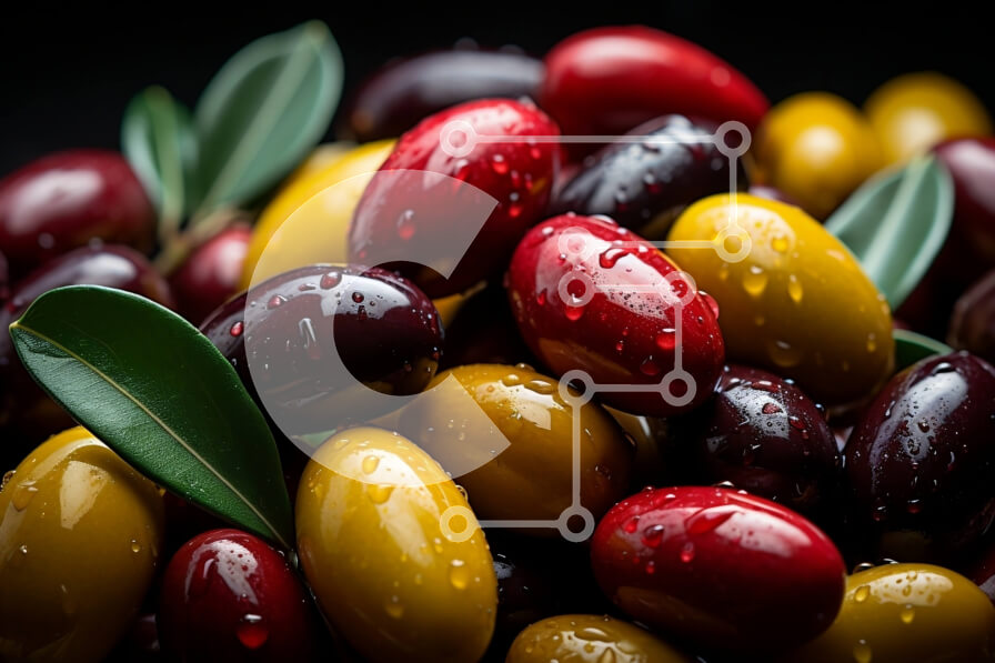 Intra Συλλεκτικό Ξύλινο Παζλ Plywood  4mm - Νόστιμο μπολ ελιών με φρέσκα φύλλα Σε Ξύλινο Κουτί - Διαστάσεις: 10x10 cm – 25 κομμάτια