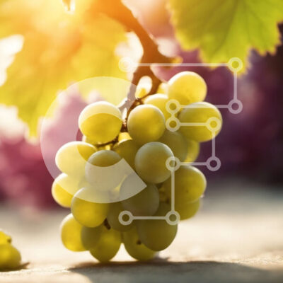 Intra Συλλεκτικό Ξύλινο Παζλ Plywood 4mm - Ώριμα πράσινα σταφύλια σε ένα αμπέλι Σε Ξύλινο Κουτί - Διαστάσεις: 10x10 cm – 25 κομμάτια - Image 1