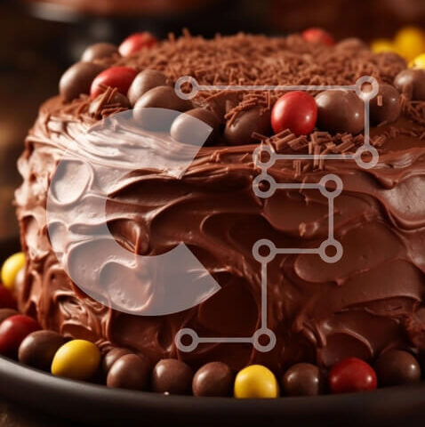 Intra Συλλεκτικό Ξύλινο Παζλ Plywood  4mm - Αφεθείτε σε λίγη σοκολατένια καλοσύνη με αυτό το υπέροχο κέικ! Σε Ξύλινο Κουτί - Διαστάσεις: 10x10 cm – 25 κομμάτια - Image 1