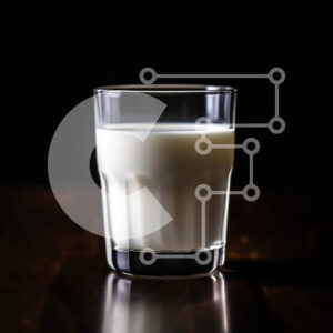 Intra Συλλεκτικό Ξύλινο Παζλ Plywood  4mm - Ποτήρι γάλα σε ξύλινο τραπέζι Σε Ξύλινο Κουτί - Διαστάσεις: 10x10 cm – 25 κομμάτια