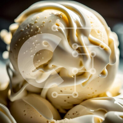 Intra Συλλεκτικό Ξύλινο Παζλ Plywood  4mm - Νόστιμο παγωτό βανίλιας με σαντιγί - Φωτογραφία Αρχείου Σε Ξύλινο Κουτί - Διαστάσεις: 10x10 cm – 25 κομμάτια - Image 1