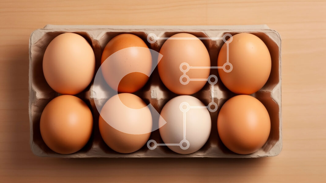 Intra Συλλεκτικό Ξύλινο Παζλ Plywood  4mm - Κουτί με καφέ αυγά Σε Ξύλινο Κουτί - Διαστάσεις: 10x10 cm – 25 κομμάτια