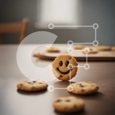 Intra Συλλεκτικό Ξύλινο Παζλ Plywood  4mm - Λαχταριστά μπισκότα χαμογελαστού προσώπου Σε Ξύλινο Κουτί - Διαστάσεις: 10x10 cm – 25 κομμάτια - Image 1