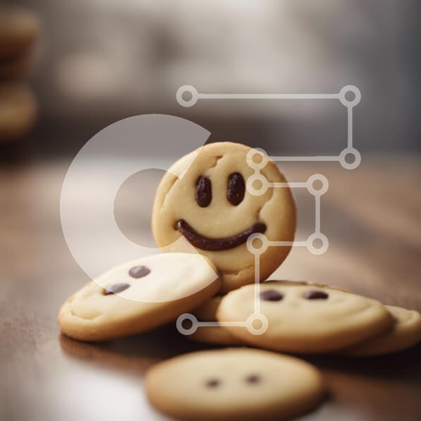 Intra Συλλεκτικό Ξύλινο Παζλ Plywood  4mm - Σωρός από μπισκότα Smiley Face Σε Ξύλινο Κουτί - Διαστάσεις: 10x10 cm – 25 κομμάτια