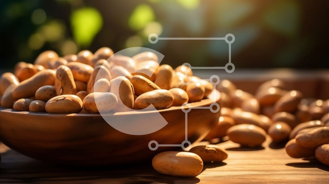 Intra Συλλεκτικό Ξύλινο Παζλ Plywood  4mm - Μπολ με ωμά φιστίκια σε ξύλινο τραπέζι Σε Ξύλινο Κουτί - Διαστάσεις: 10x10 cm – 25 κομμάτια