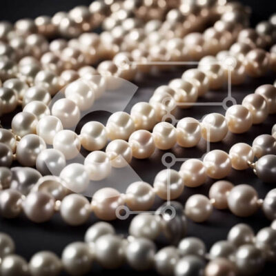 Intra Συλλεκτικό Ξύλινο Παζλ Plywood  4mm - Εκπληκτική κινηματογράφηση σε πρώτο πλάνο με μαργαριτάρια σε μαύρο φόντο Σε Ξύλινο Κουτί - Διαστάσεις: 10x10 cm – 25 κομμάτια - Image 1