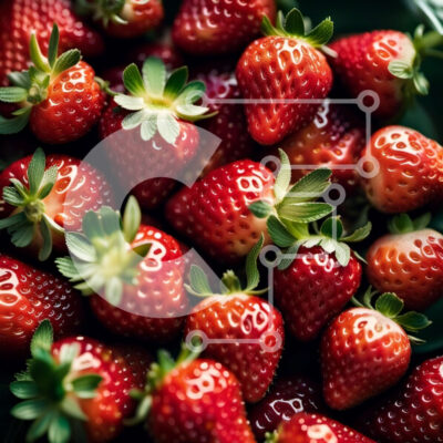 Intra Συλλεκτικό Ξύλινο Παζλ Plywood 4mm - Νόστιμο μπολ με φρέσκες ώριμες φράουλες Σε Ξύλινο Κουτί - Διαστάσεις: 10x10 cm – 25 κομμάτια - Image 1