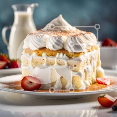 Intra Συλλεκτικό Ξύλινο Παζλ Plywood  4mm - Απολαυστικό κέικ φράουλας με φρέσκες φράουλες και σαντιγί Σε Ξύλινο Κουτί - Διαστάσεις: 10x10 cm – 25 κομμάτια - Image 1