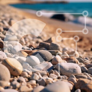 Intra Συλλεκτικό Ξύλινο Παζλ Plywood  4mm - Όμορφη εικόνα μιας βραχώδης παραλίας με κύματα να συντρίβουν Σε Ξύλινο Κουτί - Διαστάσεις: 10x10 cm – 25 κομμάτια