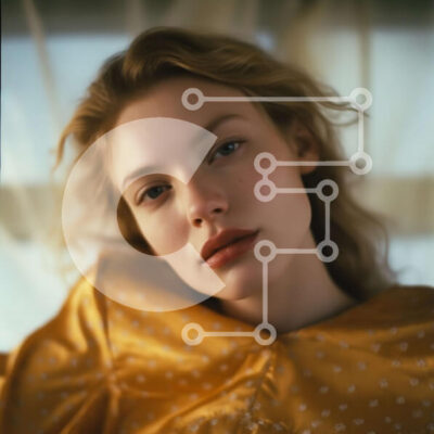 Intra Συλλεκτικό Ξύλινο Παζλ Plywood  4mm - Όμορφη εικόνα μιας νεαρής γυναίκας με κίτρινο φόρεμα Σε Ξύλινο Κουτί - Διαστάσεις: 10x10 cm – 25 κομμάτια - Image 1