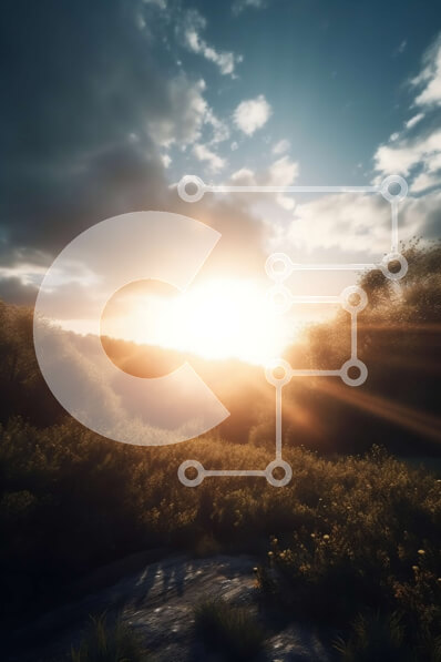 Intra Συλλεκτικό Ξύλινο Παζλ Plywood  4mm - Όμορφη εικόνα ενός ηλιοβασιλέματος πάνω από ένα δάσος με ψηλά δέντρα και καθαρό ουρανό Σε Ξύλινο Κουτί - Διαστάσεις: 10x10 cm – 25 κομμάτια