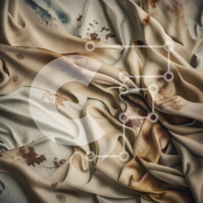 Intra Συλλεκτικό Ξύλινο Παζλ Plywood  4mm - Κοντινό πλάνο από ύφασμα με σχέδια σε φύλλα για μια ήρεμη και γαλήνια εμφάνιση Σε Ξύλινο Κουτί - Διαστάσεις: 10x10 cm – 25 κομμάτια - Image 1