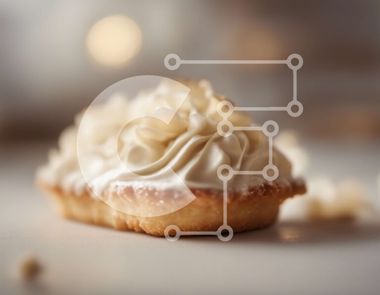 Intra Συλλεκτικό Ξύλινο Παζλ Plywood  4mm - Λαχταριστό ζαχαροπλαστείο με λευκή άχνη και σαντιγί Σε Ξύλινο Κουτί - Διαστάσεις: 10x10 cm – 25 κομμάτια