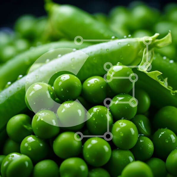 Intra Συλλεκτικό Ξύλινο Παζλ Plywood  4mm - Σωρός από πράσινα μπιζέλια Σε Ξύλινο Κουτί - Διαστάσεις: 10x10 cm – 25 κομμάτια